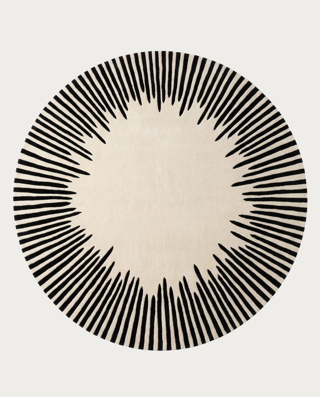 Vale Rond Vloerkleed In Zachte Polyester Met Grafisch Patroon, Ø 120-160 cm | B - Maison Roze