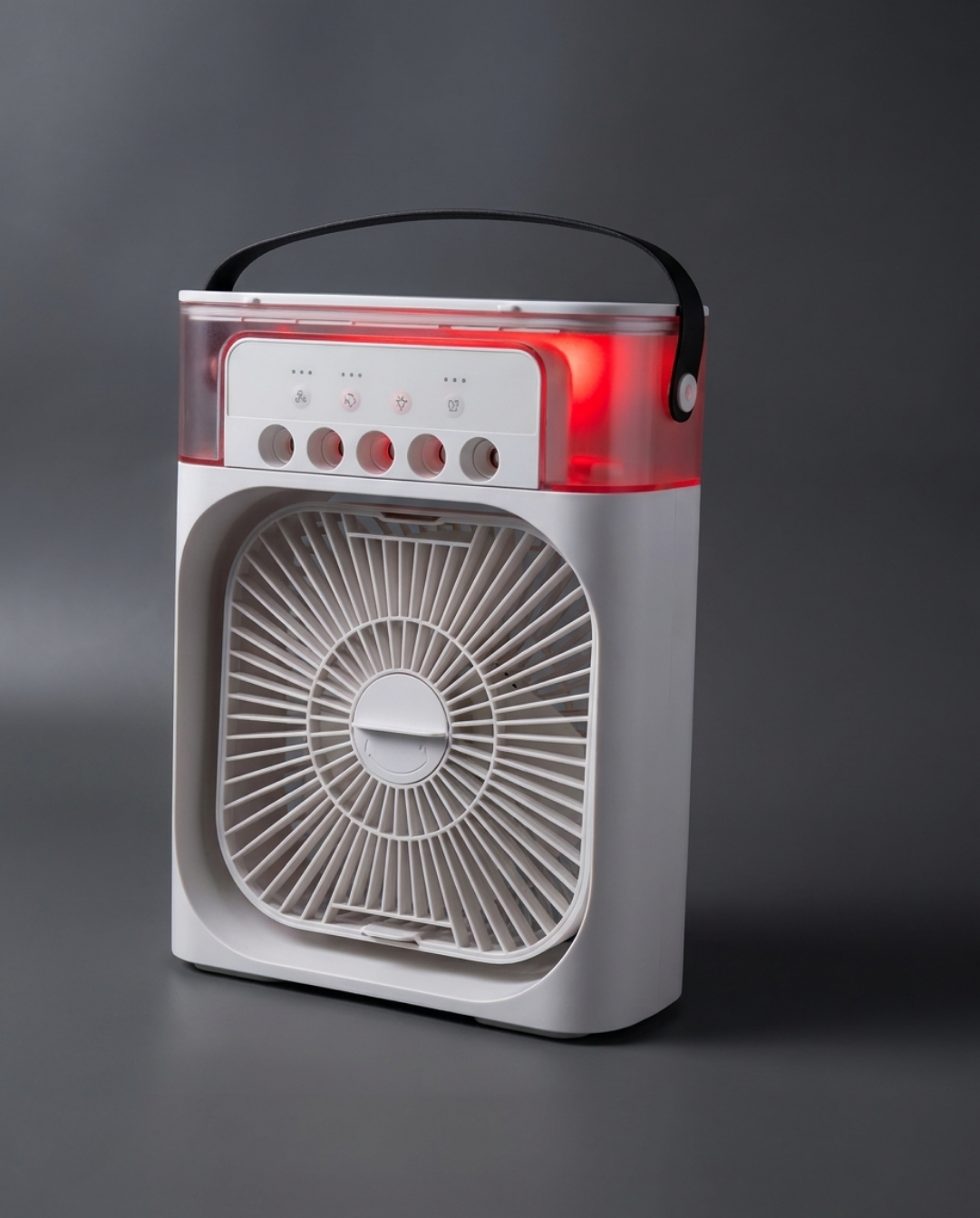 Draagbare Luchtkoeler met Verneveling | Wit ABS | USB-C, 600 ml Waterreservoir | - Maison Roze