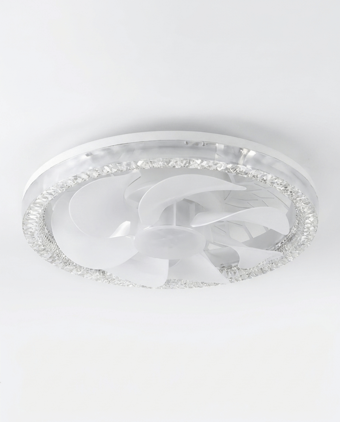 Plafondventilator met Lamp, Dimbare LED en Afstandsbediening, Wit 30cm | Wit - Maison Roze