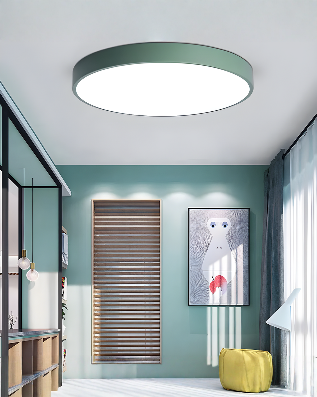 Ronde LED Plafondlamp Minimalistisch – Metaal & Acryl | - Maison Roze