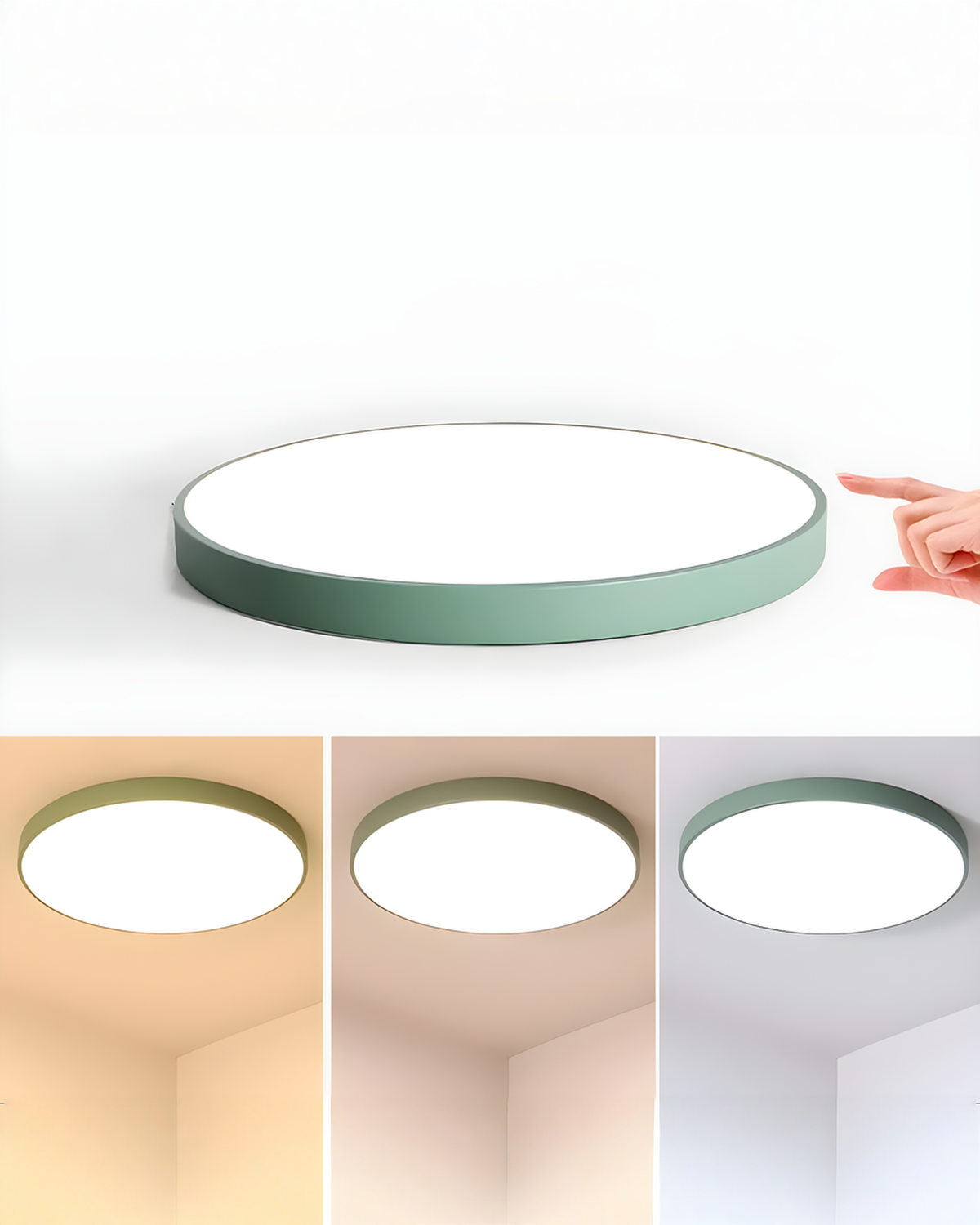 Ronde LED Plafondlamp Minimalistisch – Metaal & Acryl | - Maison Roze