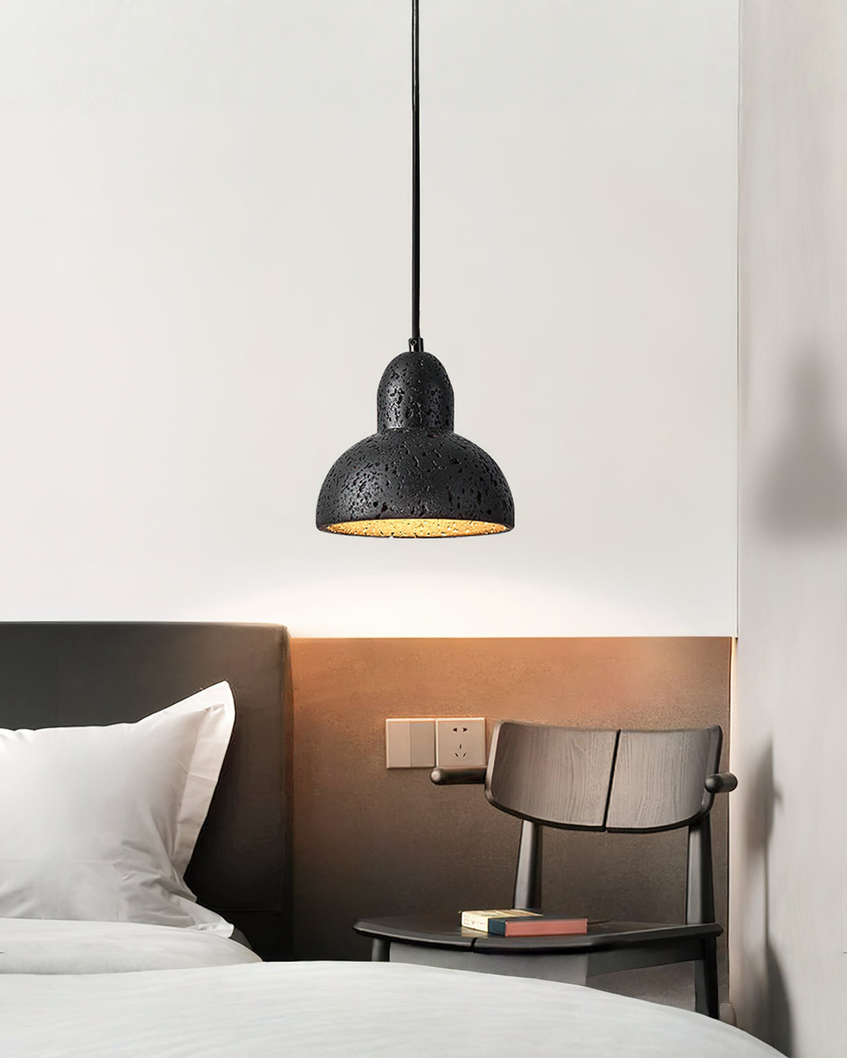Terra Halo - Ronde travertin hanglamp | - Maison Roze