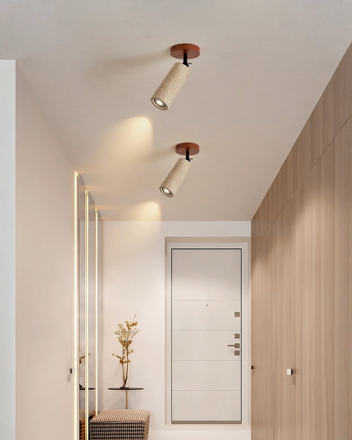 Versa Stone - Travertin wandlamp of spotje | - Maison Roze