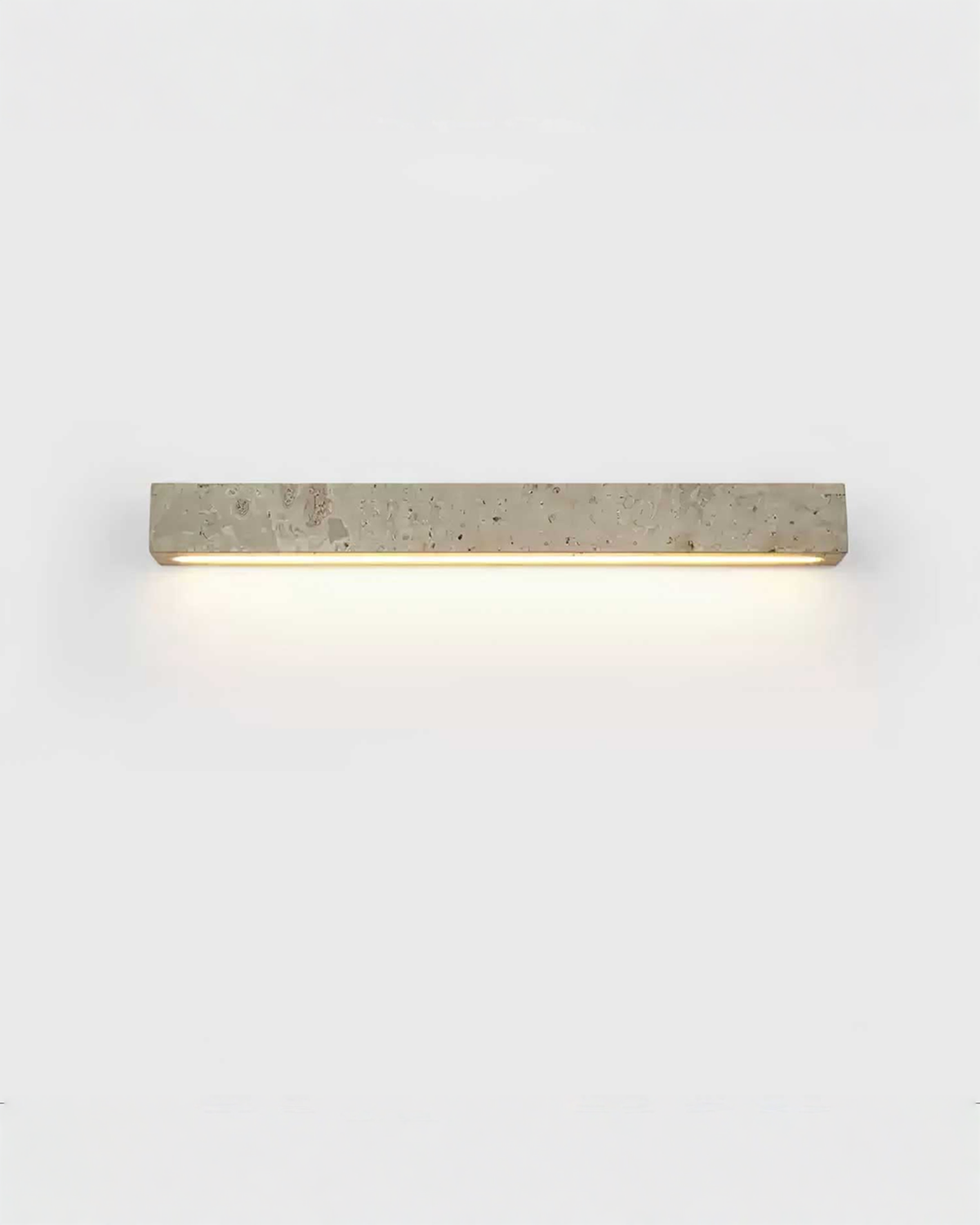 Stravik - Travertin wandlamp met led - 48 of 58 cm | 42 cm Warm wit - Maison Roze