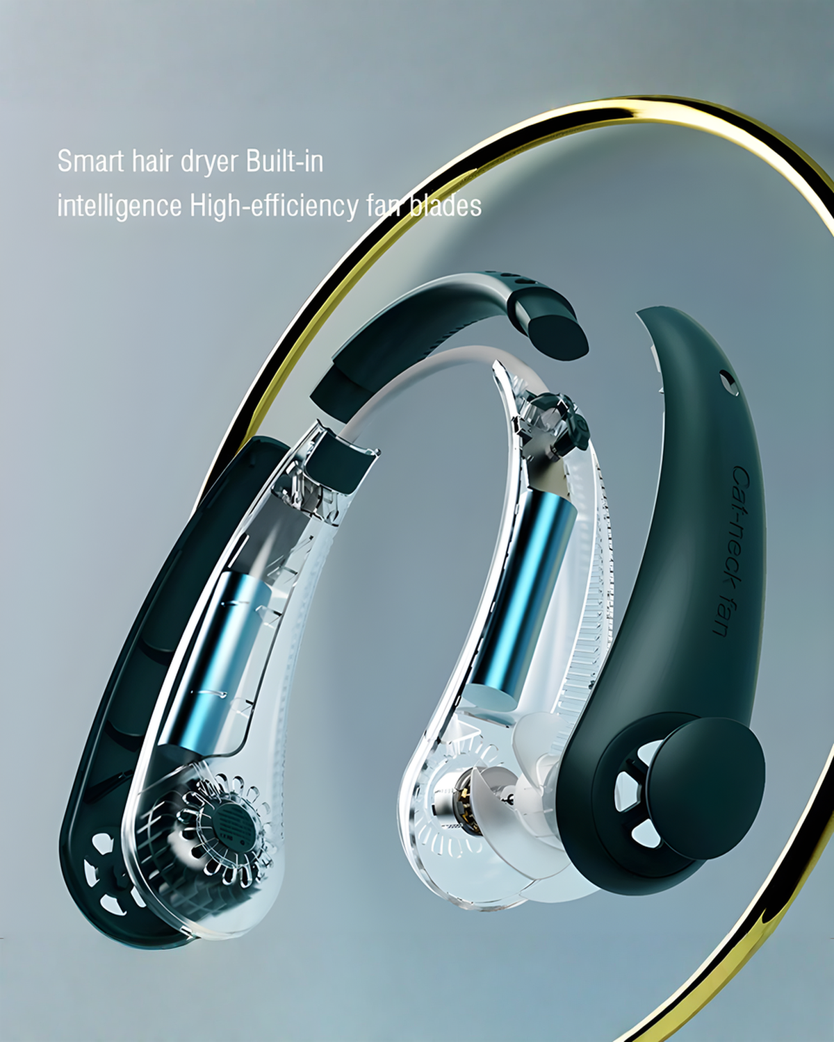 Nekventilator USB-oplaadbaar, Wit/Groen/Roze/Blauw | - Maison Roze