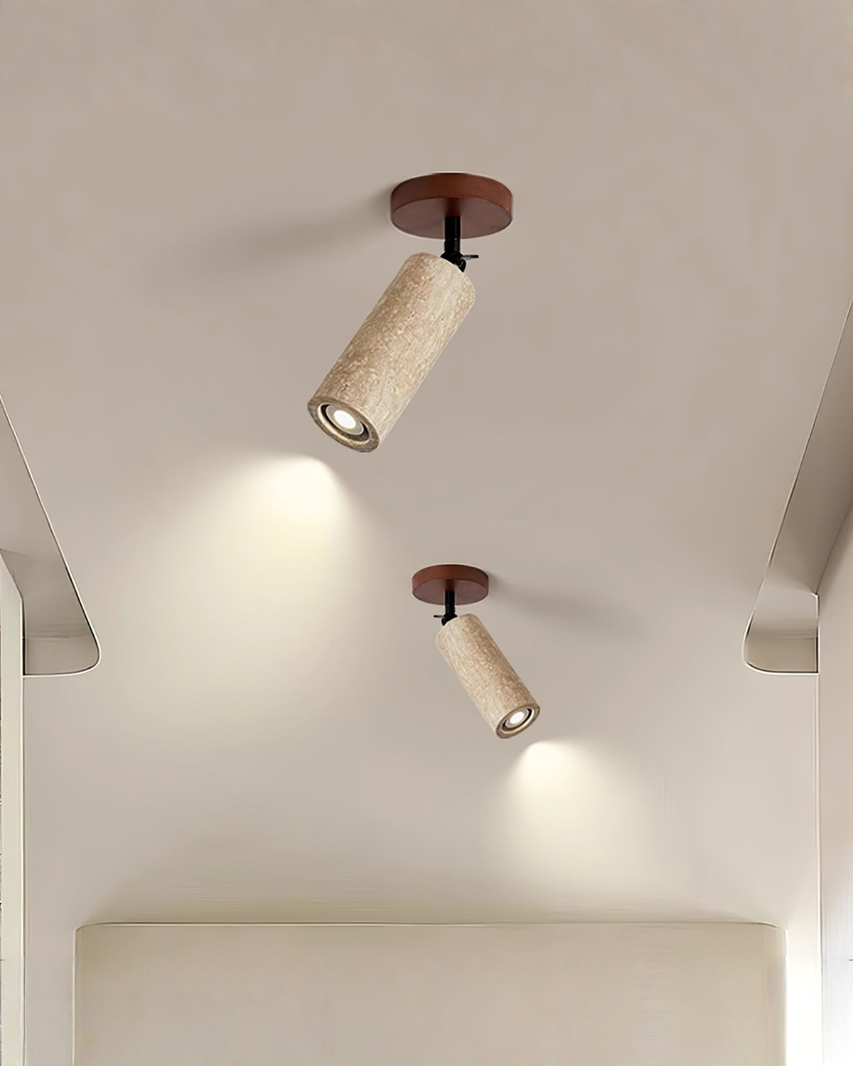 Versa Stone - Travertin wandlamp of spotje | - Maison Roze