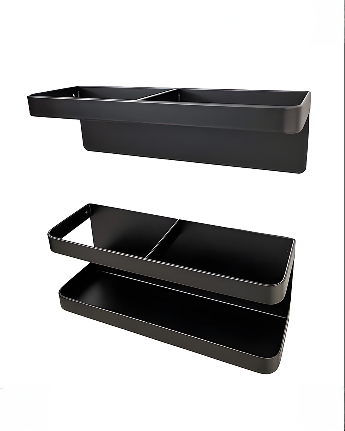 Paraplubak Wandmodel Zwart Metaal - Magnetische Paraplustandaard voor de Hal 20 cm | - Maison Roze