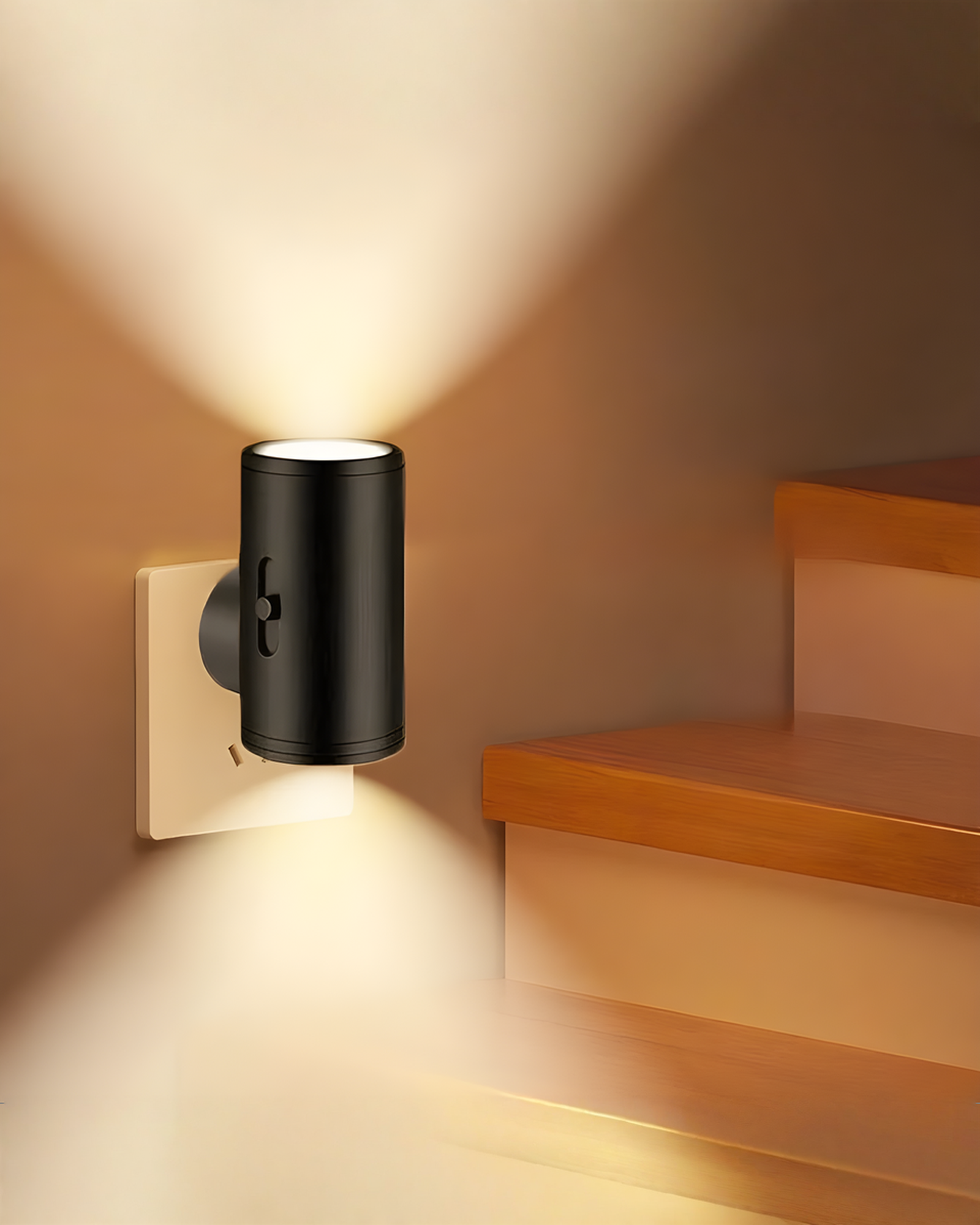 Dimbaar Nachtlampje voor Stopcontact - Multikleur LED Nachtlicht Modern, Set van 2 | - Maison Roze