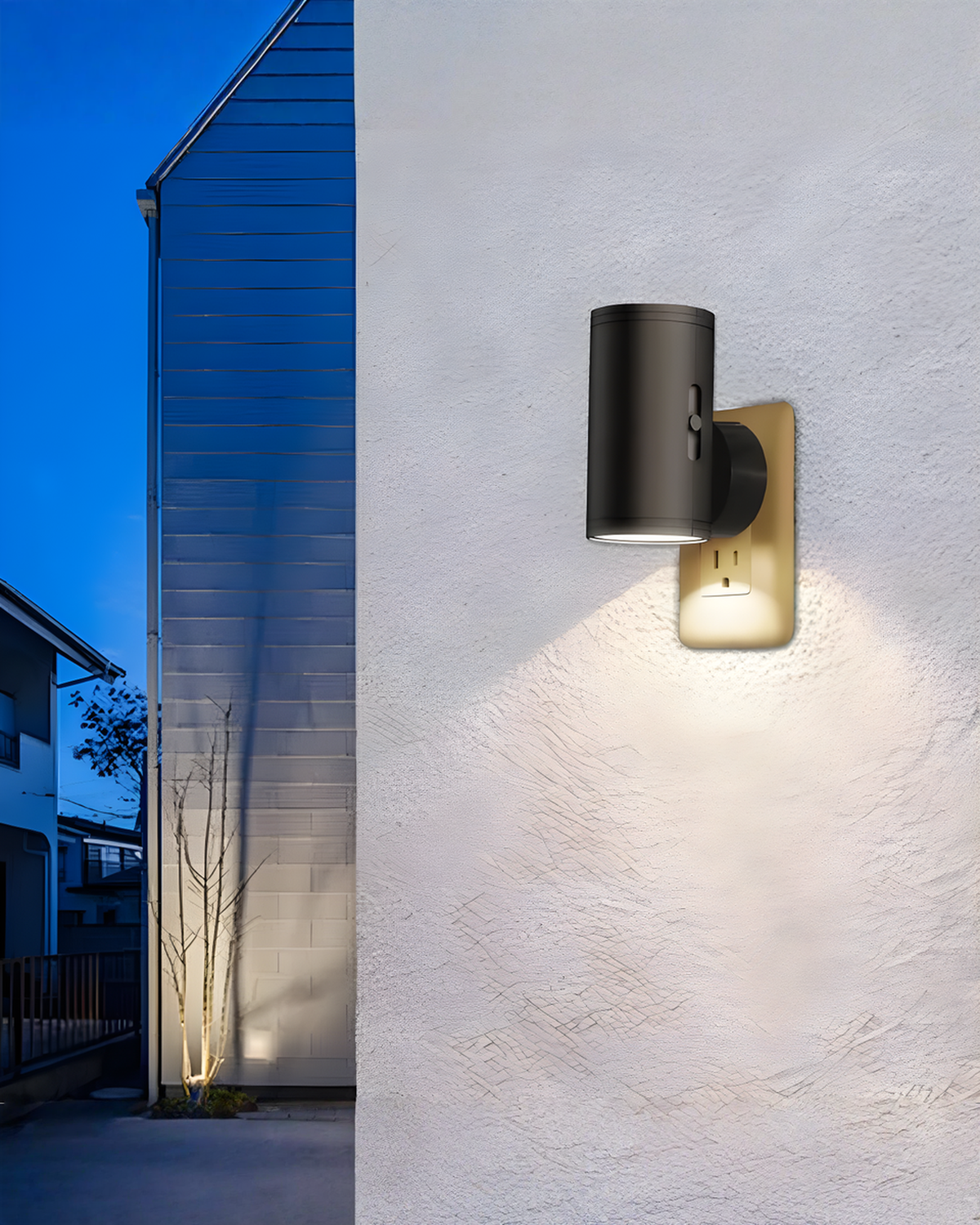Dimbaar Nachtlampje voor Stopcontact - Multikleur LED Nachtlicht Modern, Set van 2 | - Maison Roze