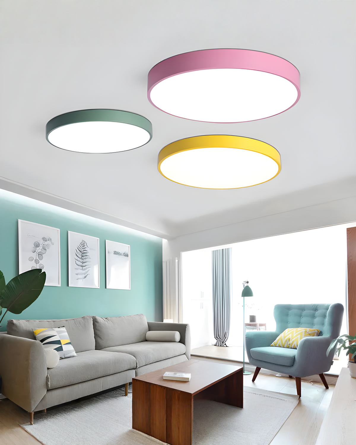 Ronde LED Plafondlamp Minimalistisch – Metaal & Acryl | - Maison Roze