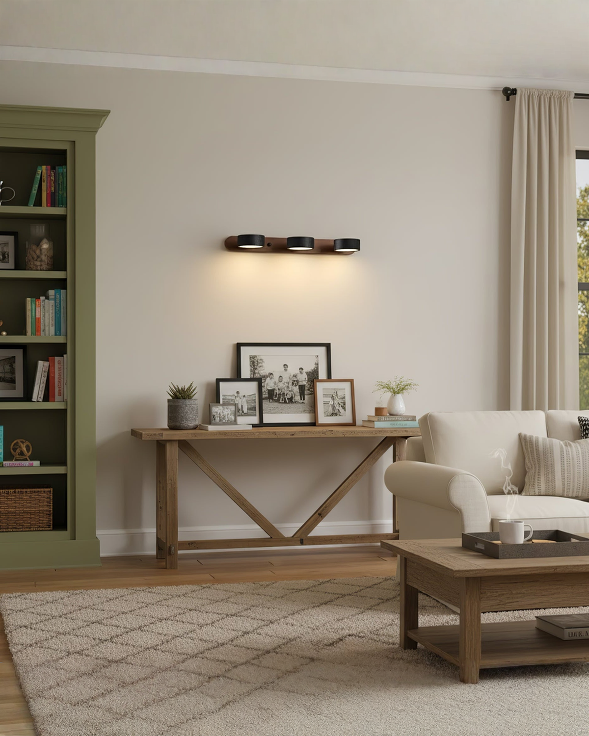 Zwarte travertin wandlamp met draaibare koppen - 2, 3 of 4 lampen | - Maison Roze