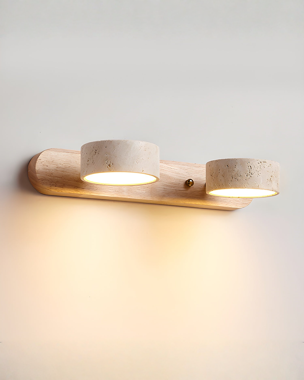 Travertin wandlamp met draaibare koppen - 2, 3 of 4 lampen | - Maison Roze