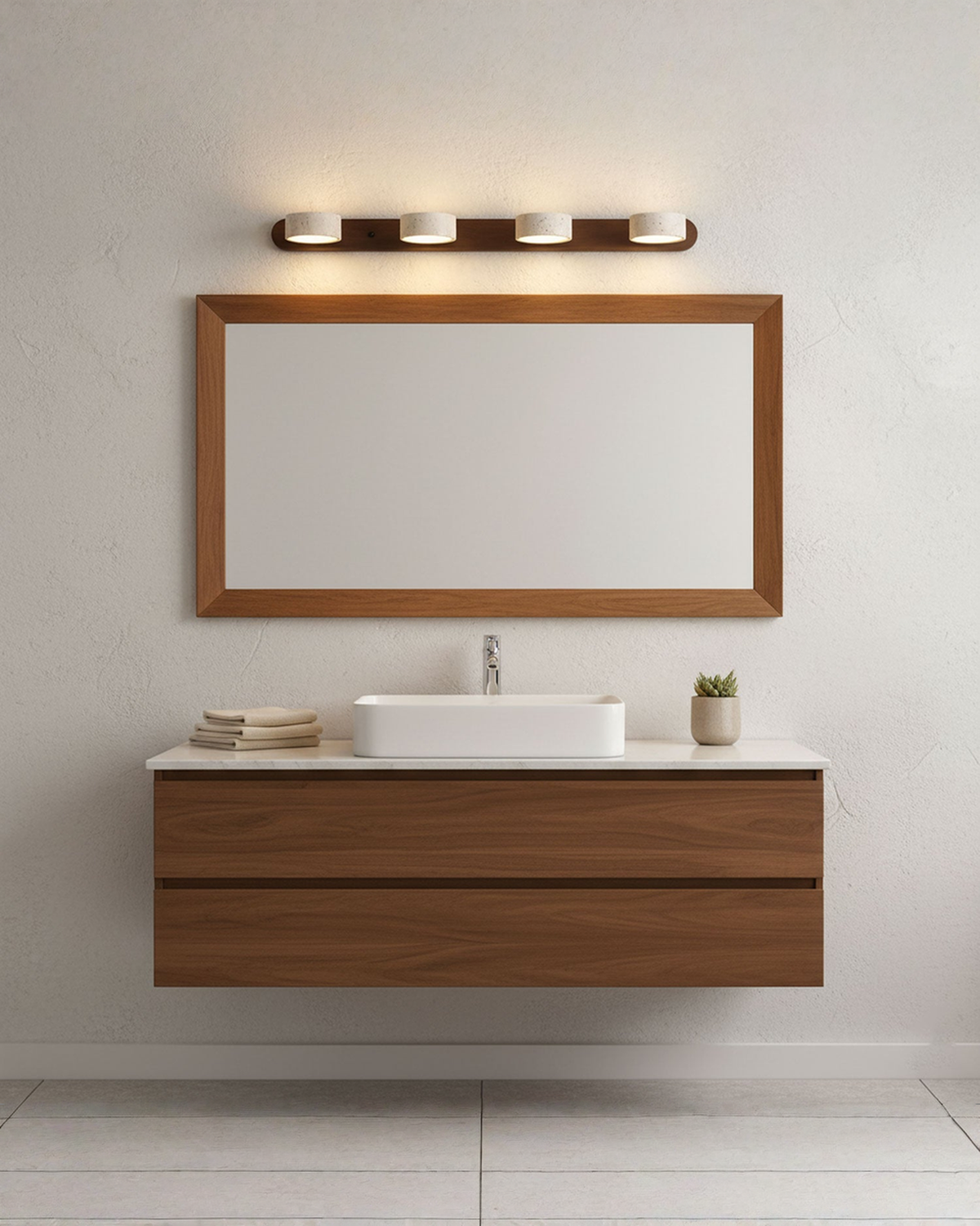Travertin wandlamp met draaibare koppen - 2, 3 of 4 lampen | - Maison Roze
