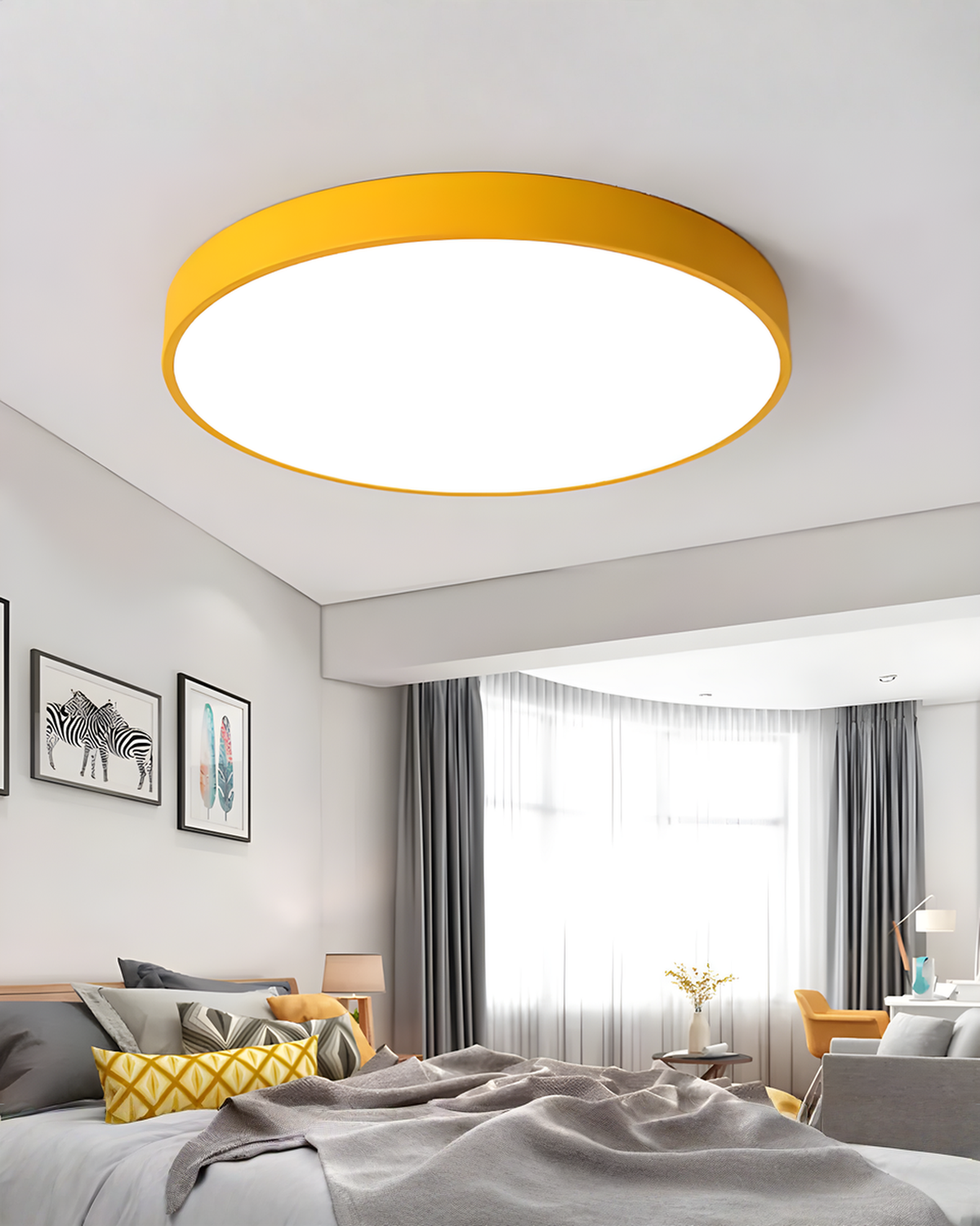 Ronde LED Plafondlamp Minimalistisch – Metaal & Acryl | - Maison Roze