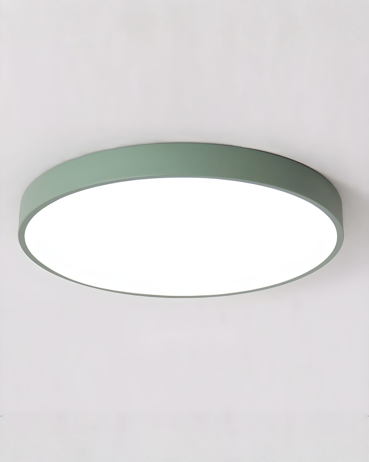 Ronde LED Plafondlamp Minimalistisch – Metaal & Acryl | Groen - Maison Roze